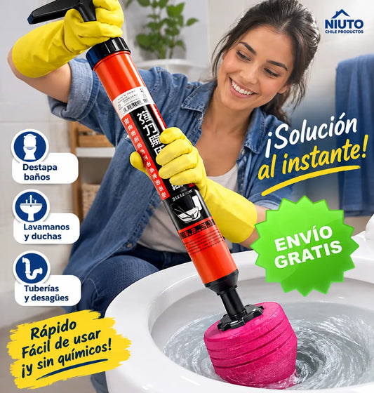 Sopapo Destapador Wc Inodoro Presión Red