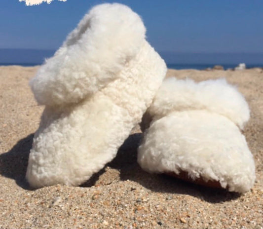 pantuflas de piel de ovejas magallánicas