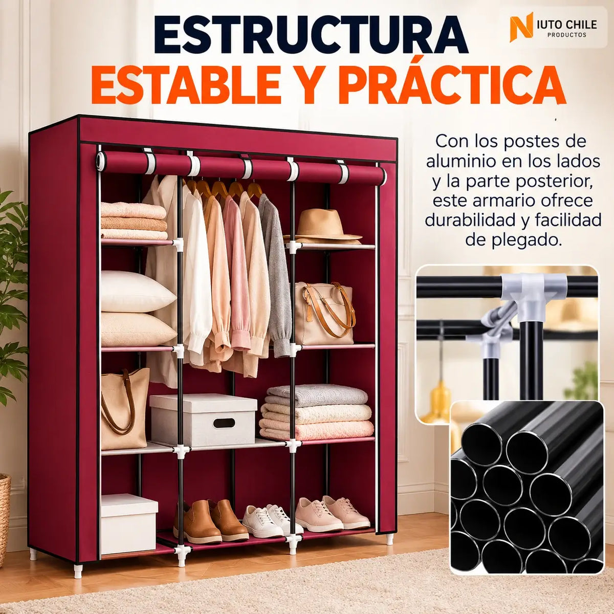 Closet Ropero Armable + Aspiradora Robot de regalo 🎁