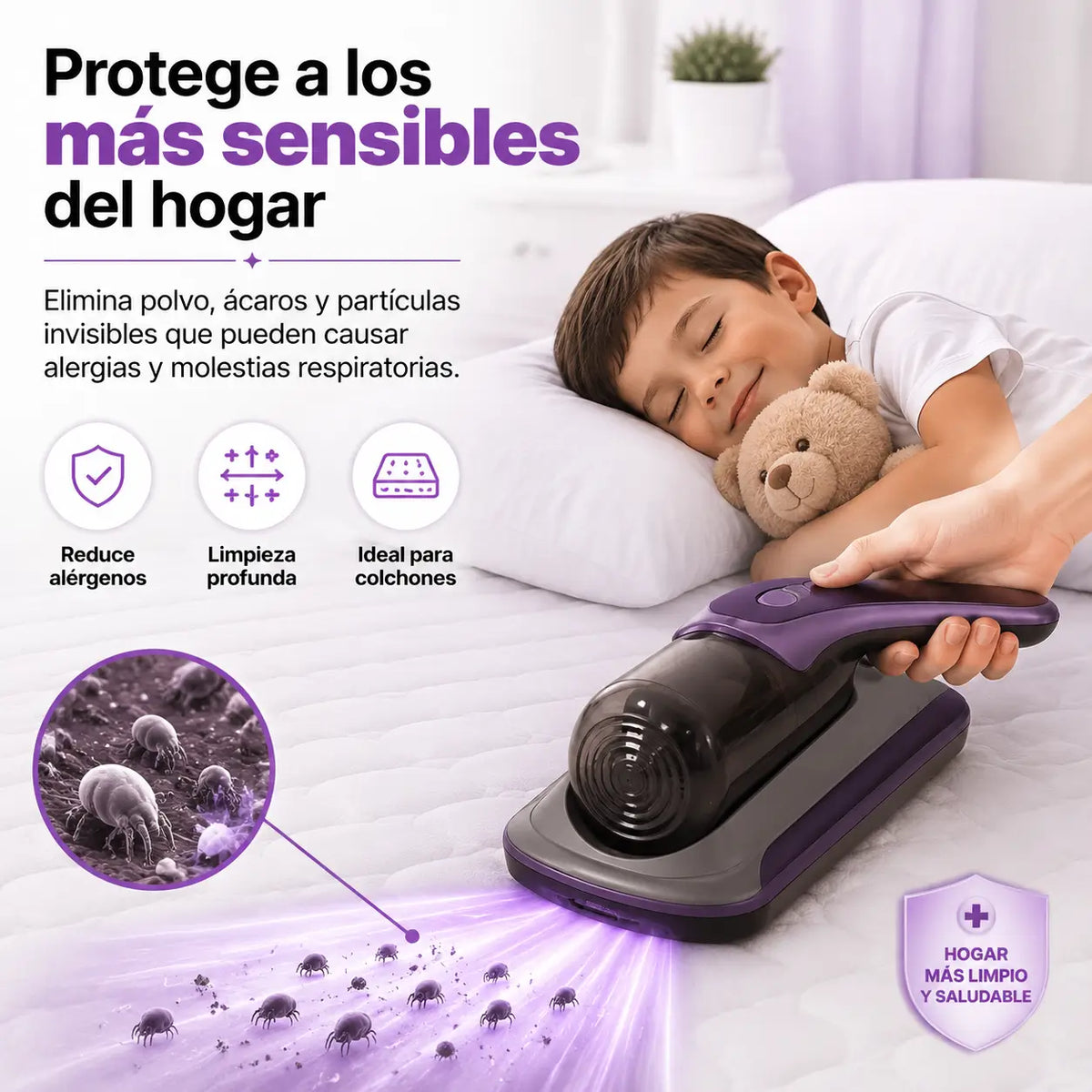 Aspiradora Profunda Eliminacion Acaros