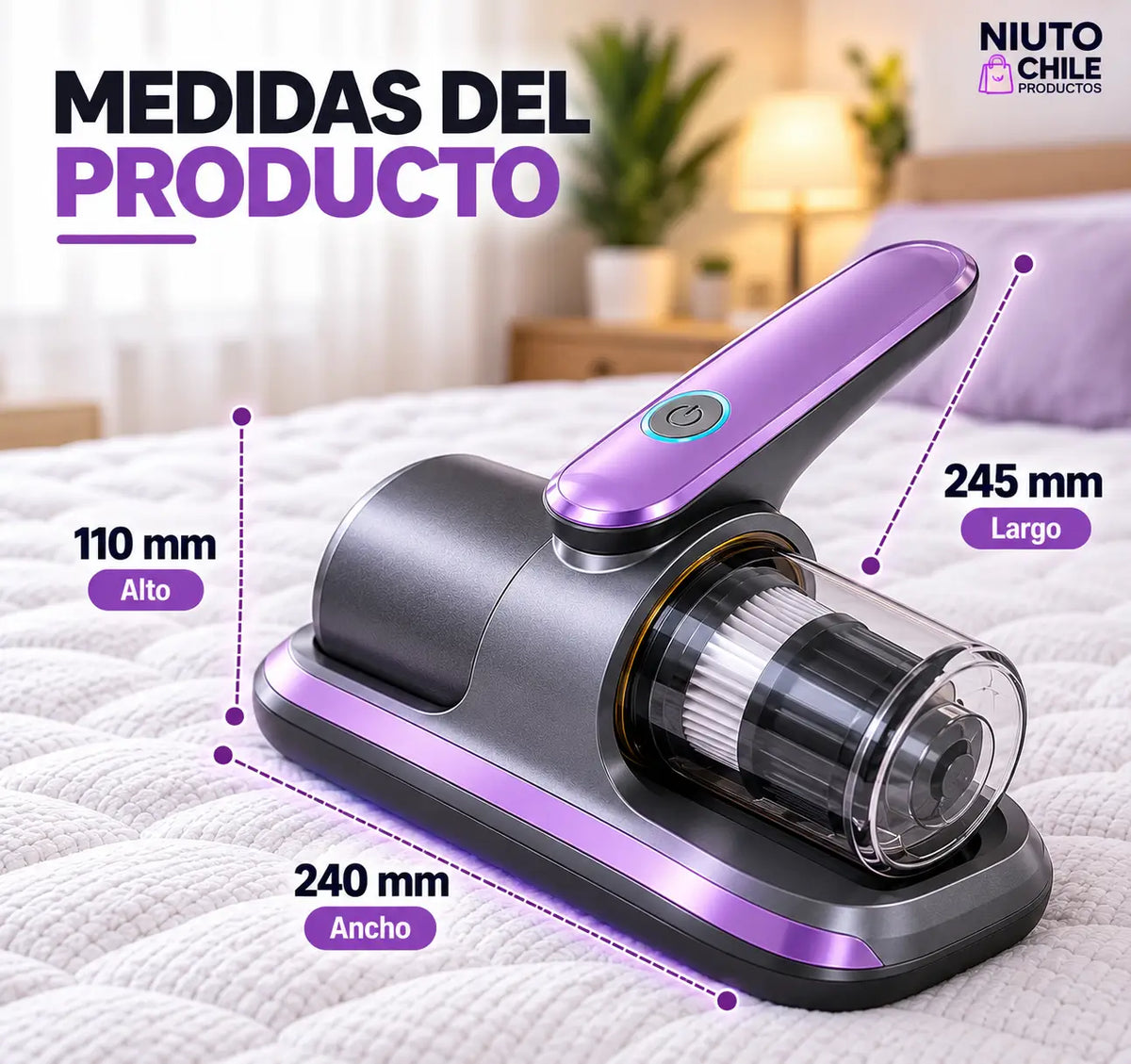 Aspiradora Profunda Eliminacion Acaros